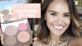 BECCA CHRISSY TEIGEN PALETTE TUTORIAL amp REVIEW [upl. by Ojadnama285]