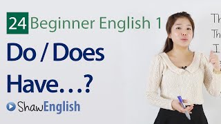 English Grammar Do  Does Have Questions [upl. by Rannug202]