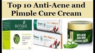 Top 10 Antiacne And Pimple Cure Cream In India​ [upl. by Notniuqal675]