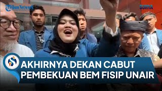 Sepakat Tak Gunakan Diksi Kasar Dalam Kritik Politik Dekan Cabut Pembekuan BEM FISIP Unair [upl. by Erland]