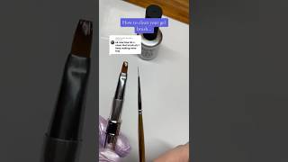 How to clean your gel brushes gel nailbrush nailart nails nailtechtips [upl. by Martine]