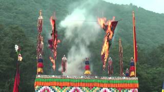 14th Kunzig Shamar Rinpoche Cremation in Nepal 31072014  himali sherpa [upl. by Dodds963]