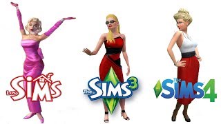 ♦ Sims 1 vs Sims 3 vs Sims 4  Celebrity [upl. by Stroup]