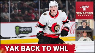 Ottawa Senators Name 23Man Roster  Carter Yakemchuk Sent Down To WHL [upl. by Adiam]