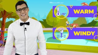 Weather forecast  Vocabulary for kids  Learn English for kids with Novakid 0 [upl. by Sparkie206]