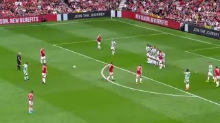 wayne rooney free kick goal  rooney free kick goal vs celtic  wayne rooney [upl. by Bashemath481]