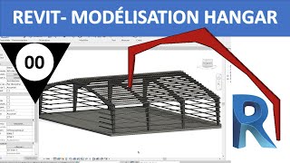 Modélisation Hangar  Revit [upl. by Navada]