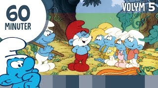 60 minuter av Smurfarna • Volym 5 • Smurfarna [upl. by Namlas]