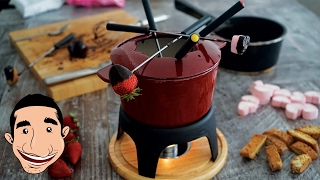 EASY CHOCOLATE FONDUE RECIPE  How to Make Fondue Chocolate  Easy Dessert Idea [upl. by Nalloh]