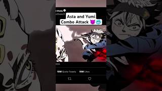 Asta and Yami Combo Attack 😈🥶 phonk asta blackclover yuno anime [upl. by Agarhs]