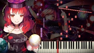 Synthesia Touhou 15  Pandemonic Planet  Piano Tutorial  Transcribed by EpreTroll [upl. by Nileuqcaj]