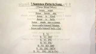 Seven Sentence Patterns Song Christian [upl. by Attikram]