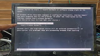 SOLVED Windows failed to start A recent hardware or software change might be the cause [upl. by Sivrep]