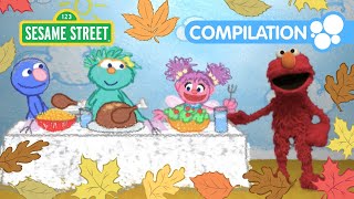 Happy Thanksgiving from Elmo and Friends  1 HOUR Sesame Street Compilation [upl. by Niak]