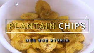 HOW TO MAKE A PLANTAIN CHIPS RECIPE 바삭한 바나나 칩 만들기 [upl. by Dnalwor]