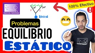 ✅EQUILIBRIO ESTÁTICO COMO resolver PROBLEMAS😎​🫵​💯​  FÍSICA PREPARATORIA [upl. by Ardnaz457]