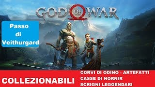 God of War Passo di Veithurgard collezionabiliCorviscrigniartefatti [upl. by Ylhsa]