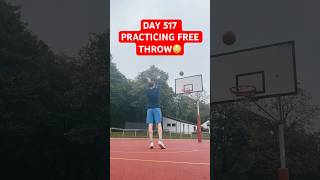 DAY 517 PRACTICING FREE THROW LIKE stephcurry 🤯🤯🤯 [upl. by Lilias595]