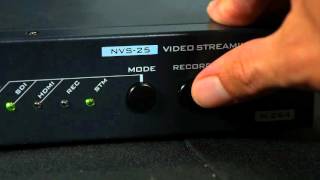 Datavideo NVS25 Tutorial How to Stream to YouTube Live and Record [upl. by Mcclelland]