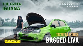 Modified Etios Liva with Wide Body Kit  The Green Iguana  TRC  N1concepts [upl. by Grevera]