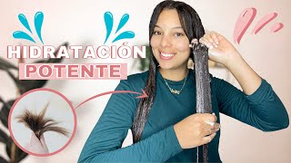 KERATINA CASERA DE ZANAHORIA PARA CABELLO SECO Y MALTRATADO 🥕💦Crecimiento y antifrizz Rachell [upl. by Siraf]