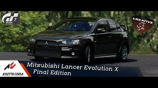 Assetto Corsa  Mitsubishi Lancer Evolution X Final Editon [upl. by Arnon]