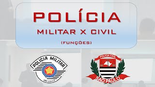 🚔 PM x Polícia Civil Entenda as diferentes funções Delegacia Inquérito Delegado Lei  Militar [upl. by Rehotsirhc]