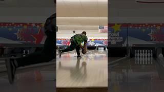 Working on my 2handed righty game bowlingstyle bowling 2handedbowling strike [upl. by Aivil]