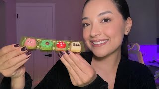 ASMR  Trying marzipan snacks 🍄 🐞🐷 [upl. by Eixam]