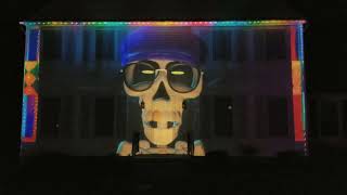 Skeleton Sam Halloween Projection Show 2023 [upl. by Day]