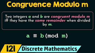 Congruence Modulo m [upl. by Devaney132]