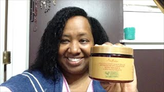 SHEA MOISTURE Honey amp Mafura Oil Intensive Hydration Hair Masque REVIEW  Perm Texlax Relaxed [upl. by Stine829]