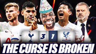 EXPRESSIONS BIRTHDAY CURSE FINALLY BROKEN Tottenham 31 Crystal Palace EXPRESSIONS REACTS [upl. by Alina]