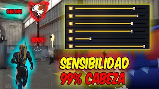 SENSIBILIDAD ACTUALIZADA ⚙️ SIN DPI para dar TODO ROJO 🩸FREE FIRE 2024🔥 [upl. by Aneeles458]