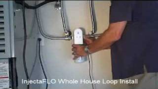 InjectaFLO Whole House Water Softener Loop Installationwmv [upl. by Rothenberg]