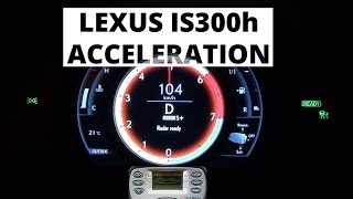 Lexus IS 300h 223 hp  acceleration 0100 kmh [upl. by Gingras]