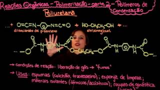Aula 89 POLÍMEROS DE CONDENSAÇÃO POLIMERIZAÇÃO ORGÂNICA [upl. by Ulrike]