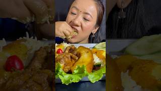 Big Sized Fatty Pork Belly MukbangMasu BhatSungur Ko MasuRubi Rai Mukbang [upl. by Nivla480]