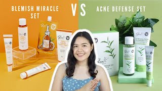 Hello Glow Acne Defense Set VS Hello Glow Blemish Miracle Set  Steffy M [upl. by Lemra]