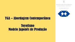 Toyotismo  TGA [upl. by Kester]