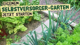 Eigenen Gemüsegarten anlegen und im selben Jahr ernten  Gartenplanung für Selbstversorgung [upl. by Rabah]