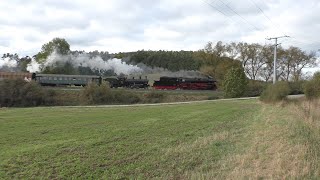 50 4073  SBB Dampflok 1367 auf dem Weg nach Meiningen [upl. by Niple]