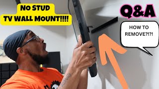 Studless Drywall TV Mount for 1255 inch How to remove [upl. by Marga787]