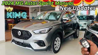 Upto 50000 Discount😍2024 New MG Astor Sprint Base Model Full Review✅Best Car In Segment 🔥 [upl. by Herra]