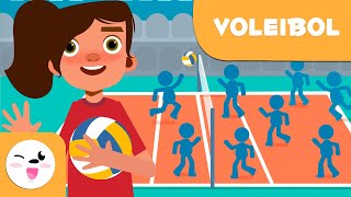 VOLEIBOL para crianças  Regras básicas [upl. by Vlad]