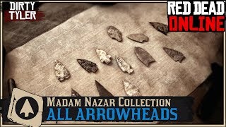 All Arrowhead Collection Cycle 3 Locations Red Dead Online RDR2 [upl. by Shaefer698]