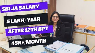 SBI JA SALARY❤️🥰🧿 After 12th BPT 45kmonth🥰😍5 lakhyear 😎 sbipo sbija salary banking [upl. by Henig76]