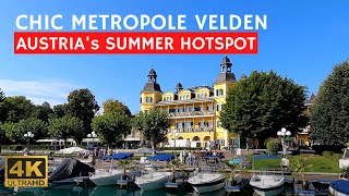 Velden  Lake Wörthersee  Idyllic Town with an amazing Water Front 4k 60fps ExploreAustria [upl. by Hesky685]