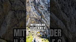 Schon gemacht😍 Der MITTENWALDER HÖHENWEG ist absolut genial 🫶🏼 klettersteig karwendel [upl. by Nomed737]