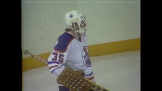 Andy Moogs 1st NHL Start 198081 [upl. by Ferdinande]